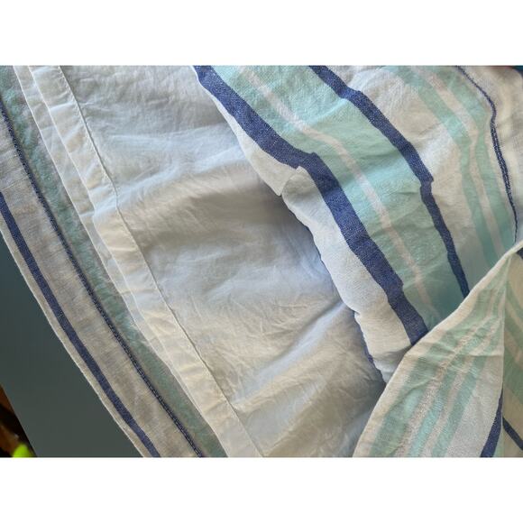 Gap womens striped mini skirt size XL linen blend lined pockets pull on - Picture 4 of 9